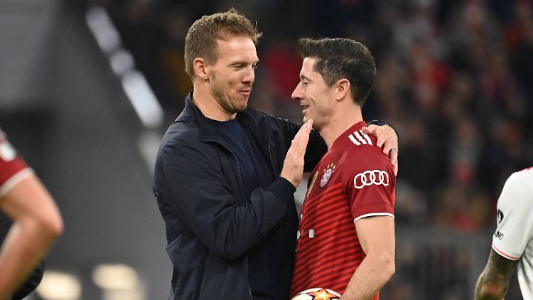 Nagelsmann muss sein Spiel ohne Lewandowski aufziehen.