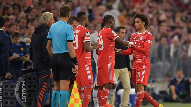 Leroy Sané wurde ausgewechselt. Aber das machte ihn nicht wütend.