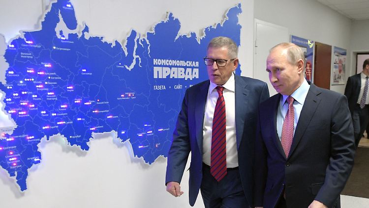 Wladimir Sungorkins (l.) "Komsomolskaja Prawda" ist eine der bedeutendsten Zeitungen Russlands.