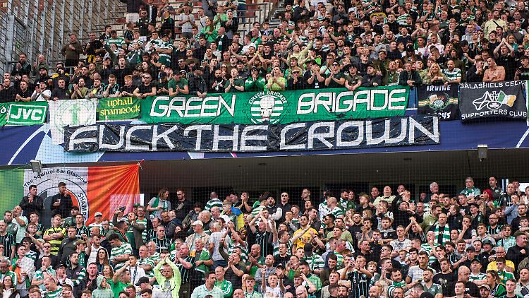 Die Celtic-Fans machen ihre Position öffentlich. 