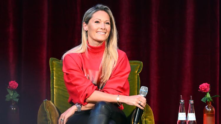 Helene Fischer beim Pressetermin in Köln am Mittwochmittag.