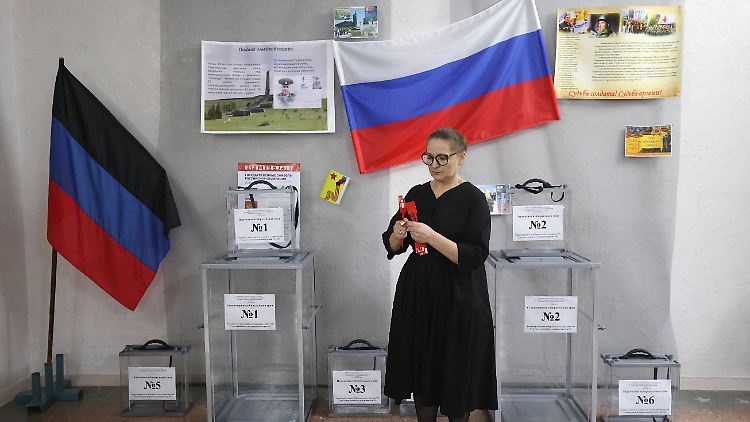Weder Kiew noch die internationale Gemeinschaft erkennen die Scheinreferenden im vergangenen Jahr unter der Besatzungsmacht Russland an.