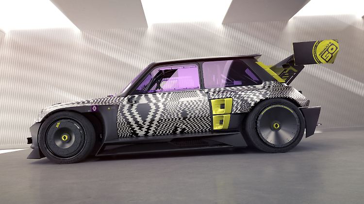 Die Studie R5 Turbo 3E ist derzeit zu sehen bei der Oldtimerschau "Chantilly Arts & Elégance Richard Mille".