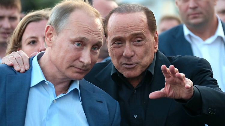 Kennen und schätzen sich: Wladimir Putin und Silvio Berlusconi.