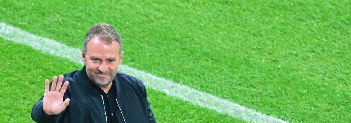 Bundestrainer Hansi Flick konnte in Leipzig mit dem kompletten DFB-Kader trainieren.
