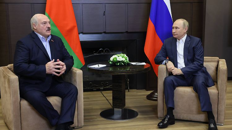 An diesem Montag traf sich Putin mit seinem belarussischen Kollegen Lukaschenko.