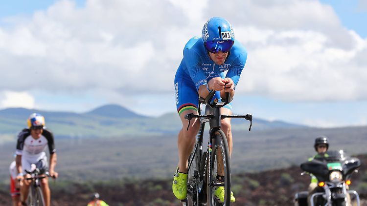 Der deutsche Athlet Parick Lange beim Ironman 2018. Vor all den Krisen dieser Welt.
