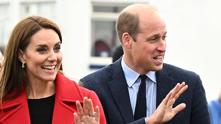 Zu Besuch in Wales: Prinzessin Kate und Prinz William.