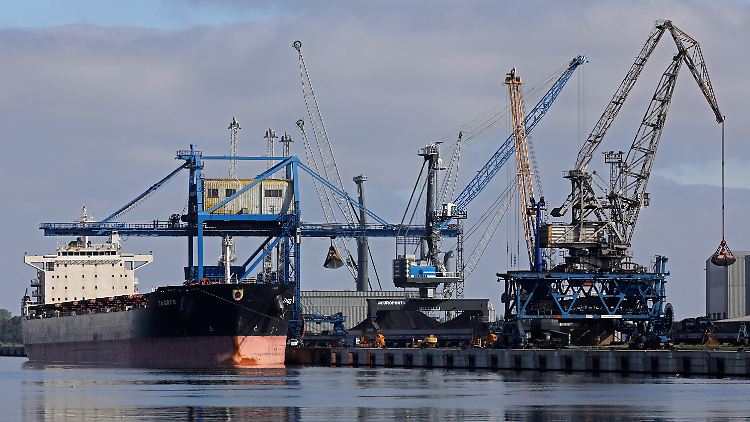Der Hafen in Rostock.