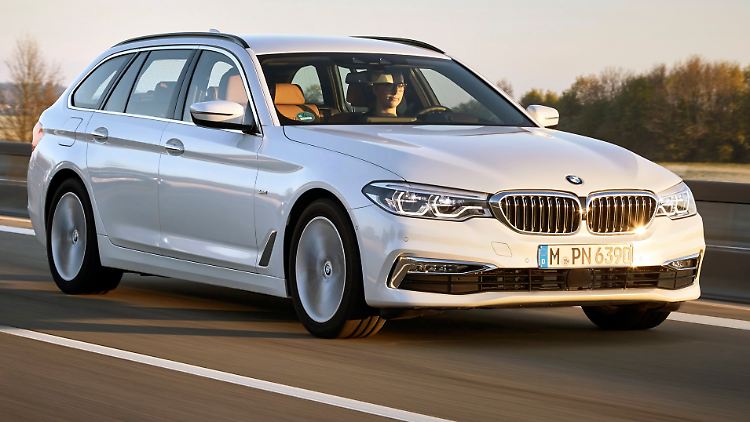 Der BMW 5er bietet als Touring viel Platz.