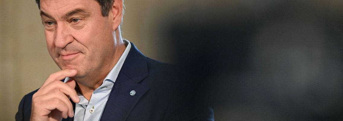 Der Bayerische Ministerpräsident Markus Söder in der Staatskanzlei.