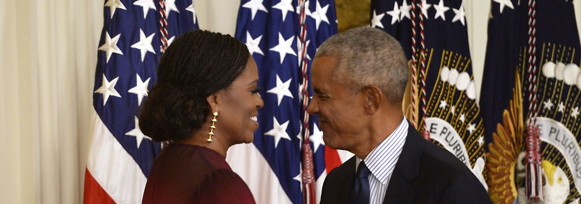 Seit 1992 verheiratet: Der frühere US-Präsident Barack Obama und seine First Lady Michelle.