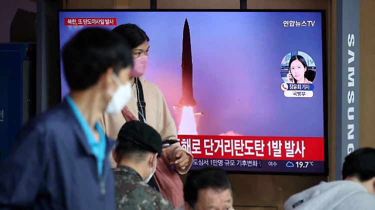 Schon in der vergangenen Woche zündete Nordkorea vier Raketen.