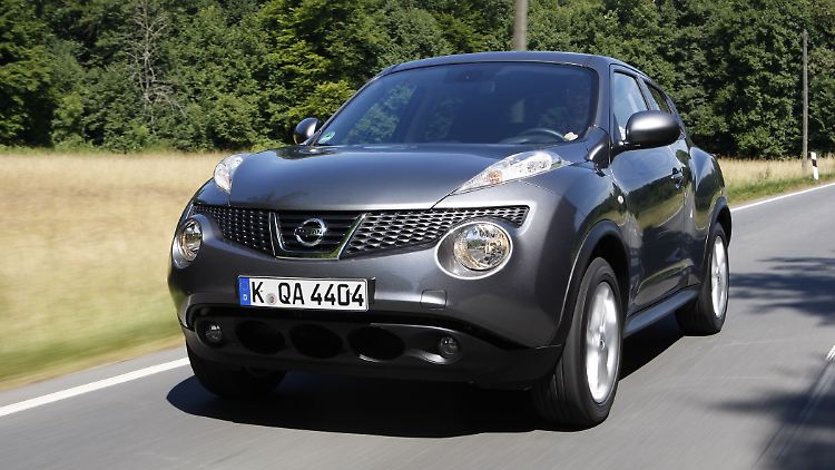 Der Nissan Juke fällt aus dem Rahmen.
