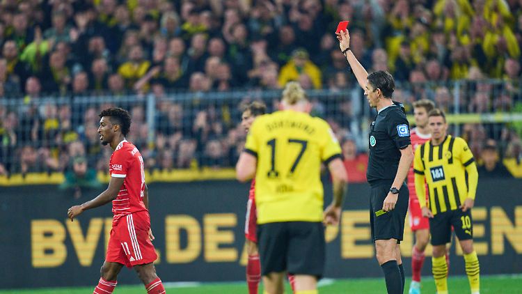 Erst flog Kingsley Coman vom Platz, dann traf der BVB noch zum Ausgleich.