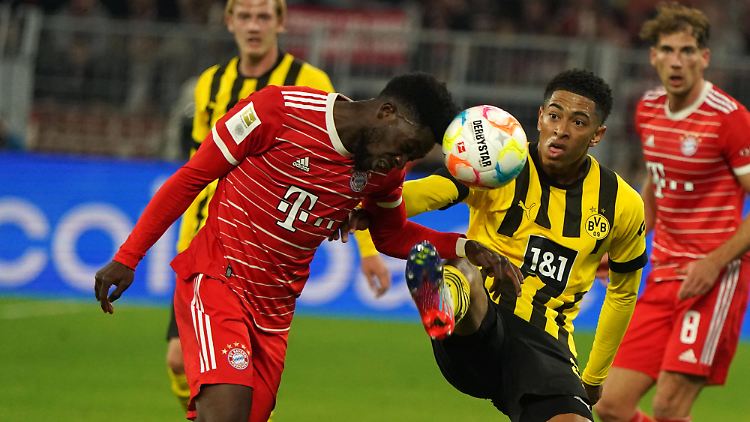 Alphonso Davies zog sich bei Bellinghams Tritt eine Schädelprellung zu.