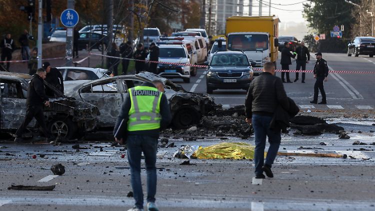 Russland hatte an diesem Montag mehr als 80 Raketen auf ukrainische Städte abgefeuert. 