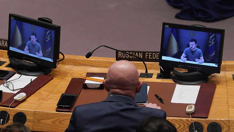 Der russische UN-Botschafter Wassili Nebensja beklagt eine Blockbildung bei den Vereinten Nationen, hier bei der Generaldebatte im Sicherheitsrat am 27. September. 