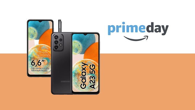 Deals am Prime Day: Das Samsung Galaxy A23 mit 5G-Standard ist deutlich günstiger zu haben.
