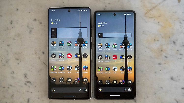 Auch mit einem geschrumpften Display ist das Pixel 7 nicht sehr viel kleiner als das Pro-Modell.