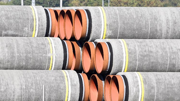 Ungenutzte Rohre für die Nord-Stream-2-Pipeline