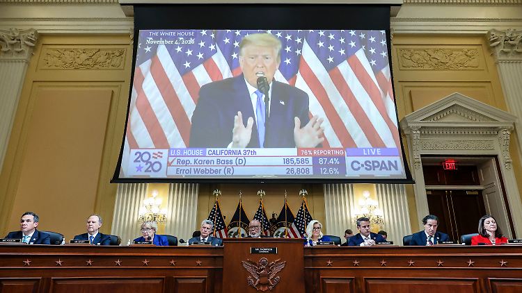 Sie sichteten Videomaterial und befragten Zeugen, jetzt soll Donald Trump im Kapitol-Ausschuss Rede und Antwort stehen.