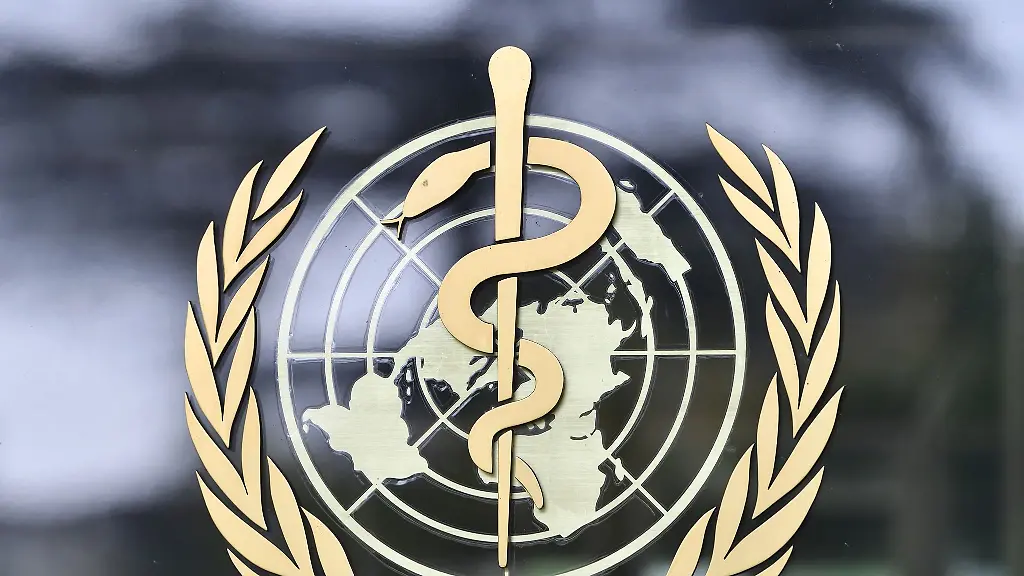 Logo-der-Weltgesundheitsorganisation-WHO-vor-dem-Sitz-in-Genf