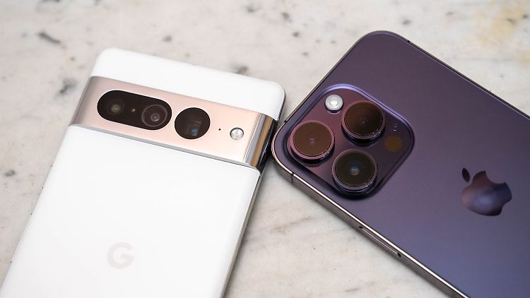 Das Pixel 7 Pro ist ab 900 Euro zu haben, das iPhone 14 Pro kostet mindestens 1300 Euro.