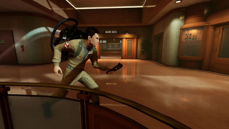 Mit Protonenstrahl, PKE-Messer und Geisterfalle geht es in "Ghostbusters: Spritis Unleashed" zur Sache.