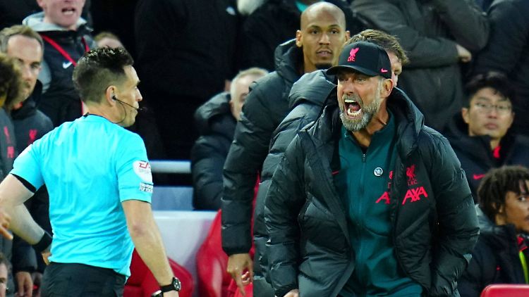 Jürgen Klopp war nicht einverstanden mit der Leistung des Schiedsrichtergespanns.