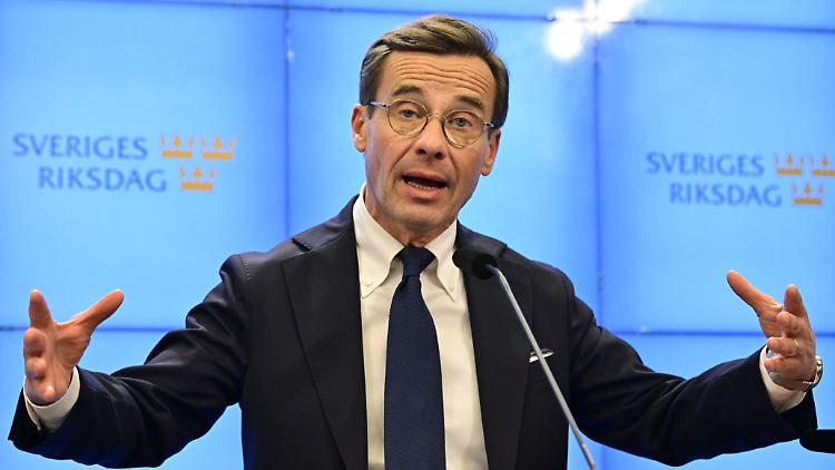 Erhielt im Parlament 176 von 349 Stimmen und ist neuer Ministerpräsident Schwedens: Ulf Kristersson.