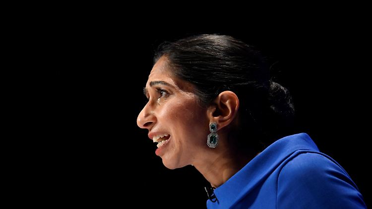 Kurzer Auftritt im Kabinett Truss: Suella Braverman ist als Abschiebungs-Hardlinerin bekannt. 