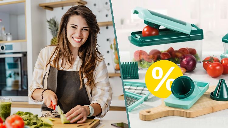 Im Angebot bei Amazon und Lidl: Der Nicer Dicer versprüht Freude in der Küche. Schließlich muss nicht mehr per Hand geschnippelt werden.