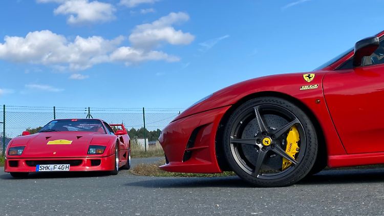 Der F40 verströmt Achtzigerjahre-Flair.