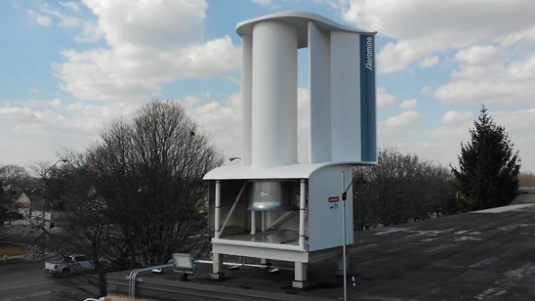 Die Turbinen sollen auf Dächern montiert werden - dort weht der Wind meist stärker.