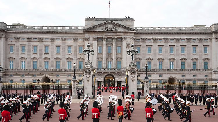 Der Buckingham-Palast während das Staatsbegräbnisses der Queen am 19. September.