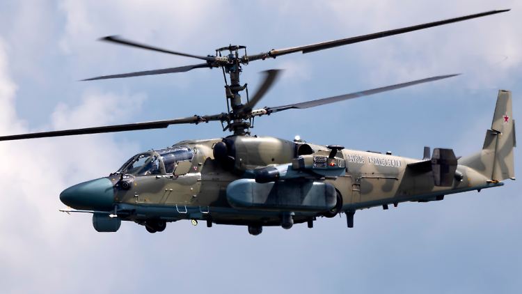 Laut britischen Angaben soll Russland über 90 Hubschrauber des Typs Ka-52 verfügen. In der Ukraine sind bereits 23 dieser Helikopter abgeschossen worden.