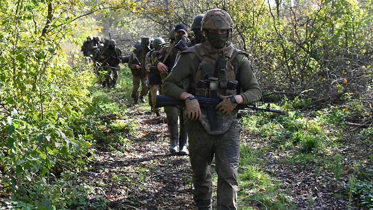 Kämpfer der Söldnertruppe Wagner in der Ukraine. 