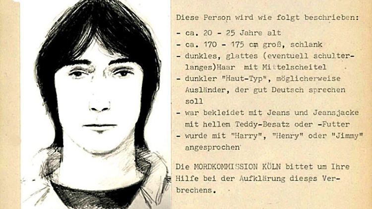 Mit dieser Phantomzeichnung fahndete die Polizei in den 80er Jahren nach dem Täter.