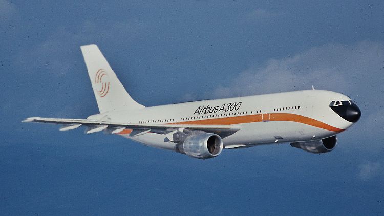 Airbus A300 bei seinem ersten Testflug am 28. Oktober 1972.
