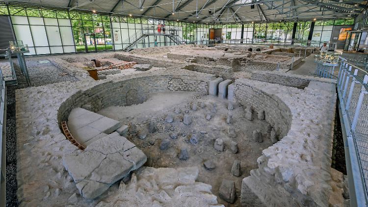 In den Thermen wurde gebadet und nebenbei tauschte man die wichtigsten Neuigkeiten aus oder machte Geschäfte.