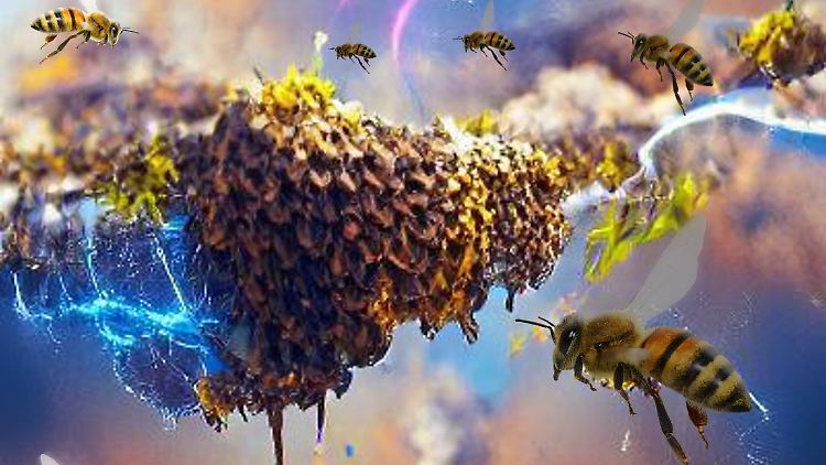 Bienenschwärme können die atmosphärische Elektrizität  verändern und die elektrische Feldstärke erhöhen.