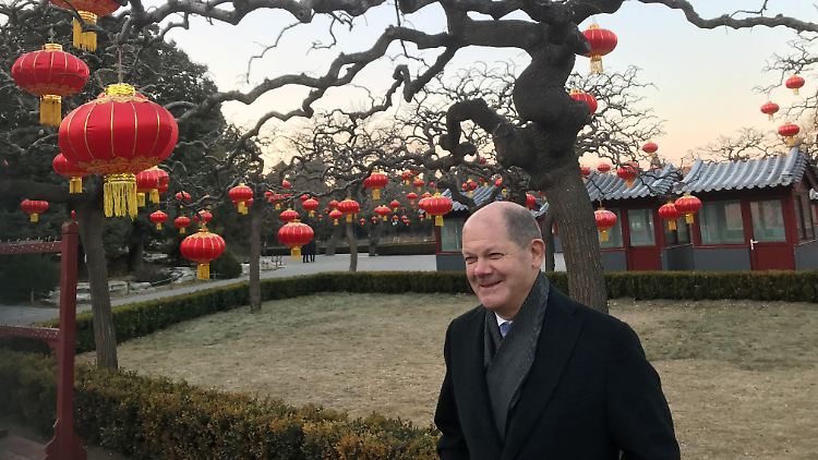 Bereits in seiner Rolle als Finanzminister war Scholz in China zu Gast - damals noch an der Seite von Ex-Kanzlerin Angela Merkel.
