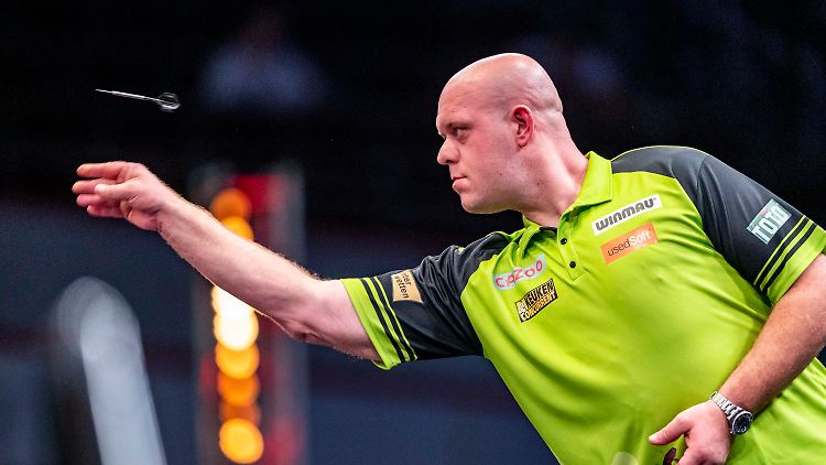 Kurzer Auftritt in Dortmund: Michael van Gerwen scheitert an seiner Auftakthürde.