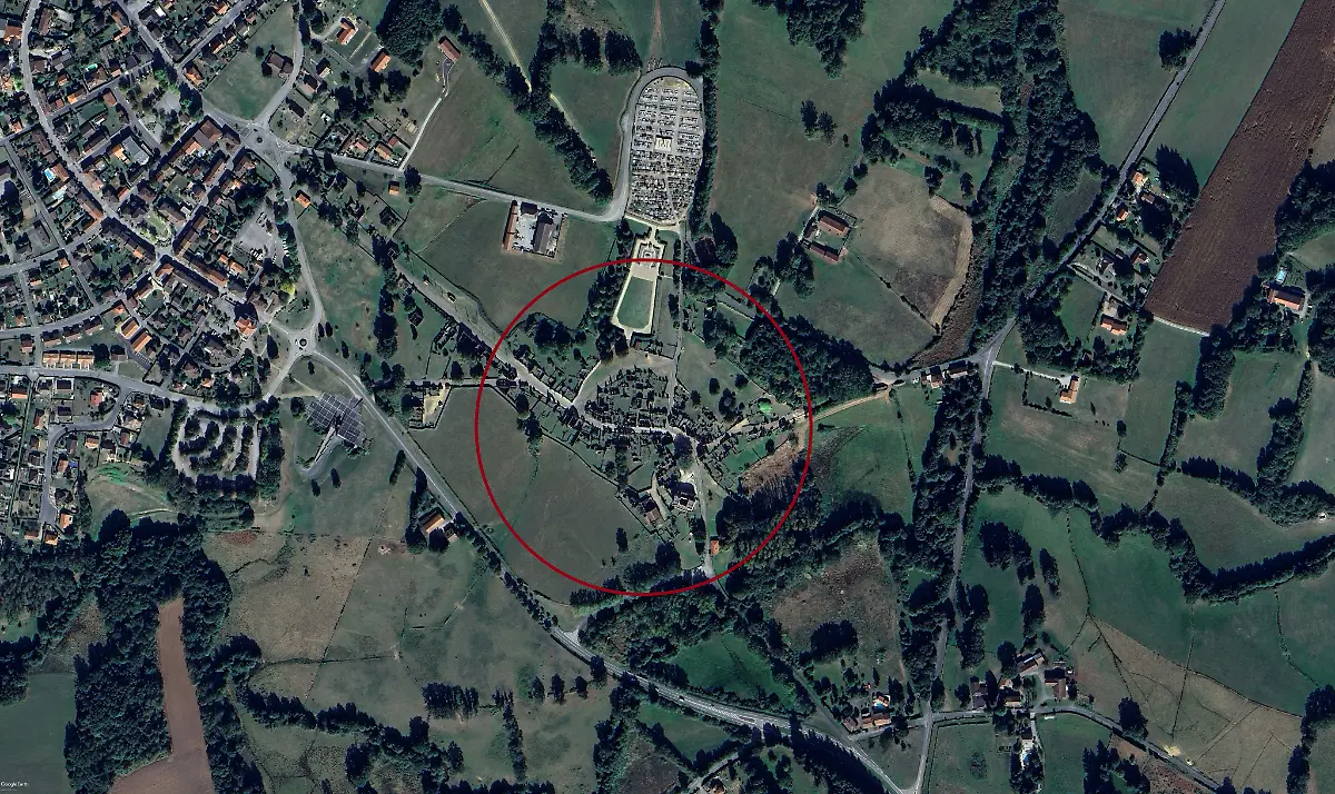 2024-06-06-Oradour-sur-Glane-GEarth-adj-Airbus-marker