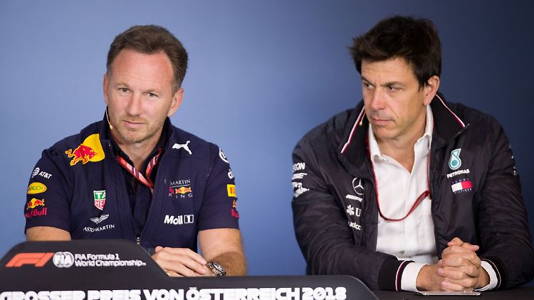 Christian Horner (links) und Toto Wolff sind keine Freunde.