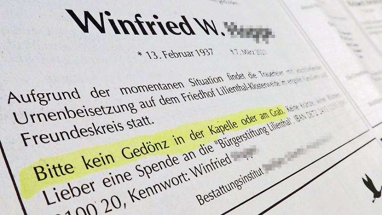 Der Ton ist Todesanzeigen ist längst nicht mehr so formal wie früher.