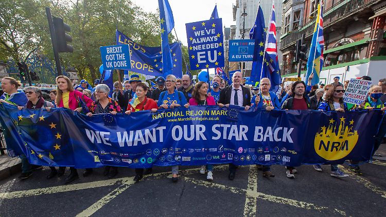 Brexit-Kritiker demonstrieren am 22. Oktober in London.