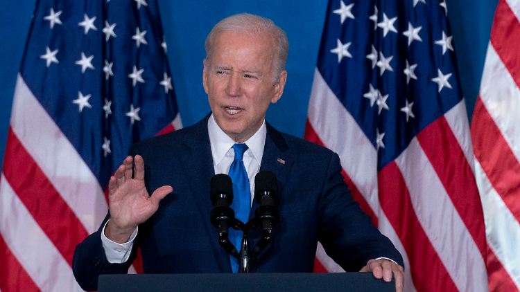 US-Präsident Joe Biden erinnert an den Sturm aufs Kapitol nach den Präsidentschaftswahlen im vergangenen Jahr.