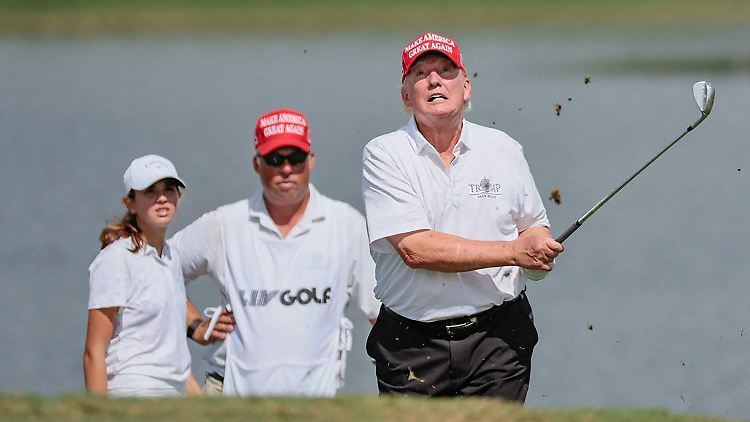 Noch ist Trump im Freizeit-Modus.